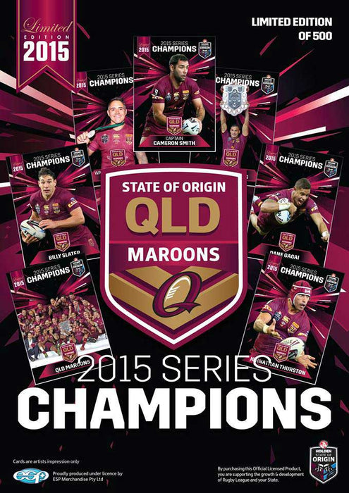 2015 State of Origin, QLD Maroons, Series Champions Card Set