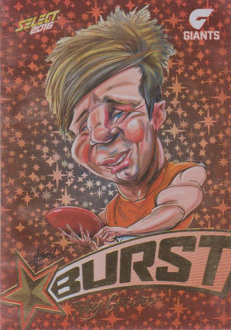Toby Greene, Starburst Caricatures, 2016 Select AFL Stars