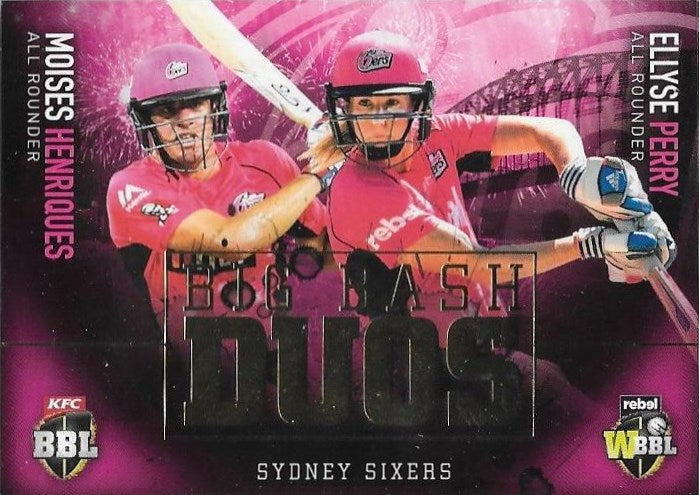 Big Bash Duos, 2017-18 Tap'n'play CA BBL 07 Cricket - 1 to 8 - Pick Your Card