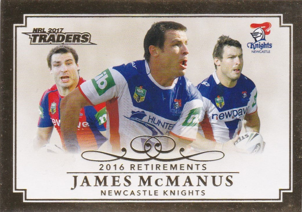 James McManus, Retirements, 2017 ESP Traders NRL