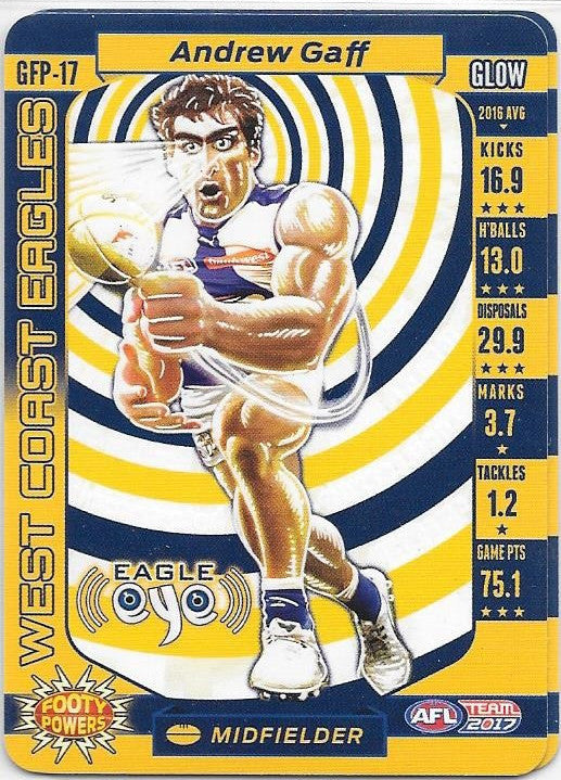 Andrew Gaff, Glow Footy Powers, 2017 Teamcoach AFL
