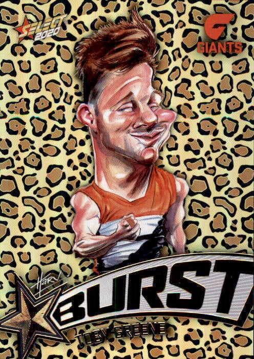 Toby Greene, Leopard Starburst, 2020 Select AFL Footy Stars