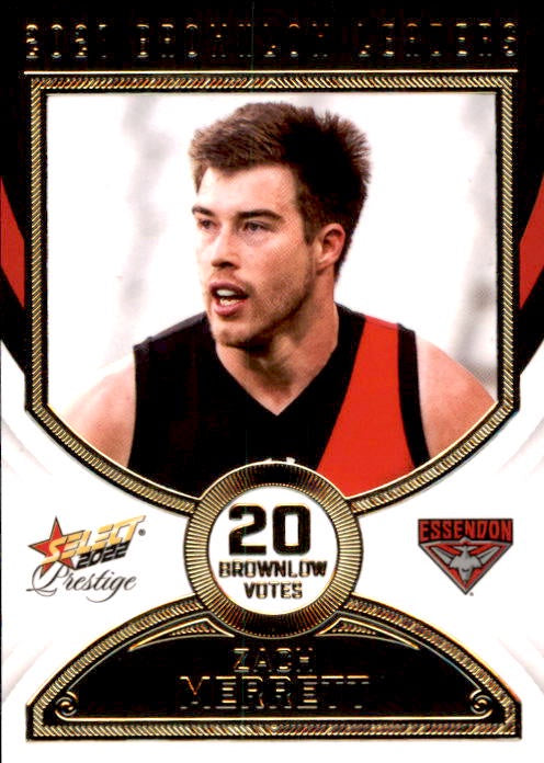 Zach Merrett, Brownlow Leaders, 2022 Select AFL Prestige