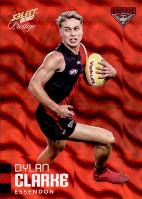 Dylan Clarke, Red Parallel, 2020 Select AFL PRESTIGE Footy Stars