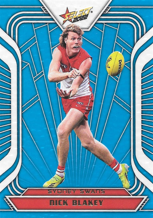 Nick Blakey, Fractured Arctic Blue, 2022 Select AFL Footy Stars