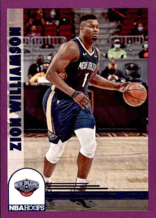 Zion Williamson, Purple Parallel, 2022-23 Panini Hoops Basketball NBA
