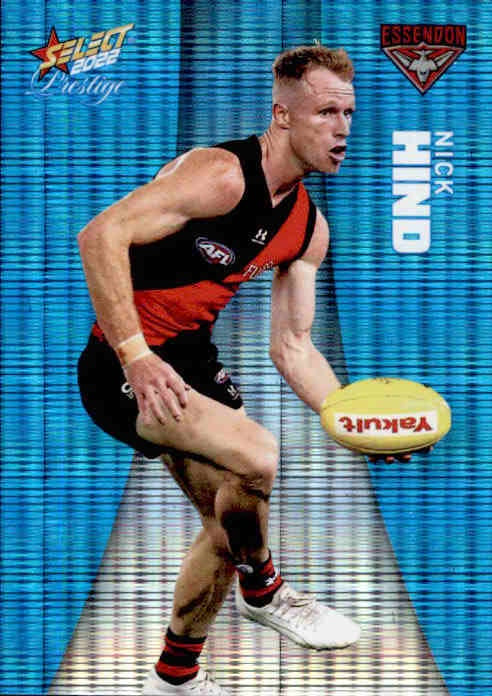 Nick Hind, Blue Parallel, 2022 Select AFL Prestige