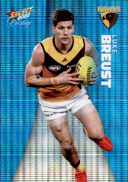 Luke Breust, Blue Parallel, 2022 Select AFL Prestige