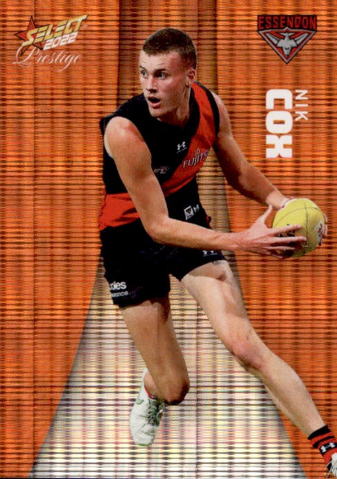 Nik Cox, Orange Parallel, 2022 Select AFL Prestige