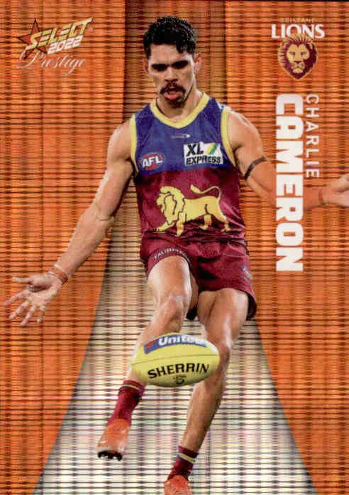 Charlie Cameron, Orange Parallel, 2022 Select AFL Prestige