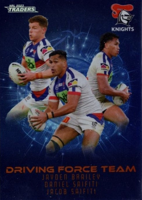 Newcastle Knights, Driving Force Team Case Card, 2023 TLA Traders NRL