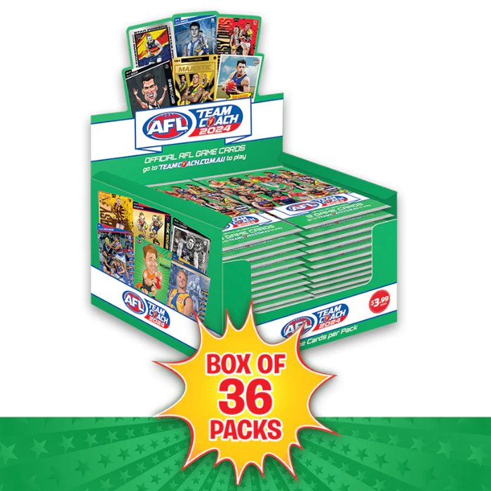 2024 Teamcoach AFL 36 pack Box PREORDER - BACK FOR MAY