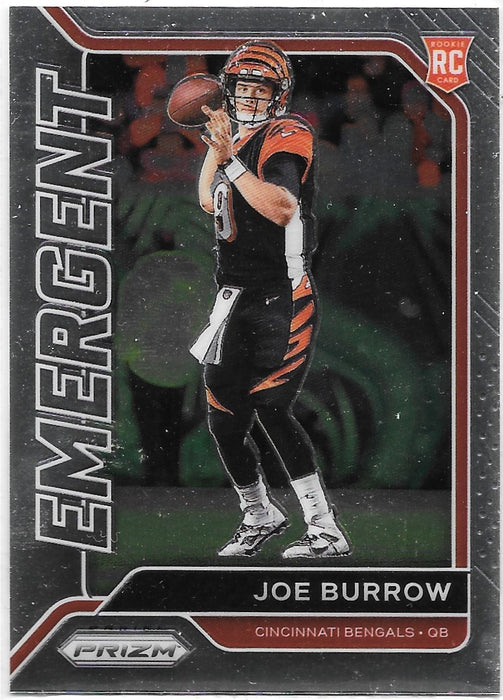 Joe Burrows, Emergent, 2020 Panini Prizm Football NFL