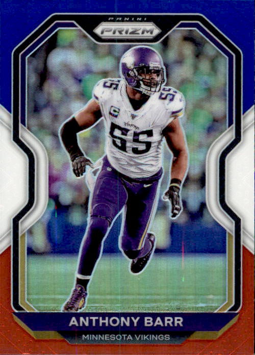 Anthony Barr, Red White Blue Prizm, 2020 Panini Prizm Football NFL