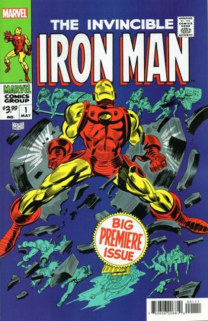 Iron Man, Vol. 1, #1 Facsimile Comic, Premiere Issue, 1st solo series of Iron Man