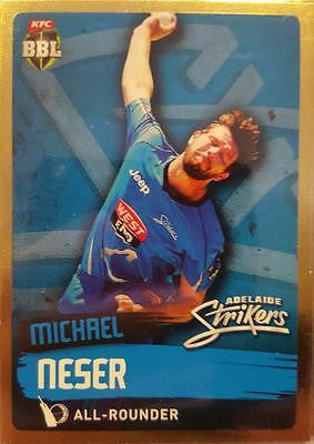 2015-16 Tap'n'play CA BBL 05 Cricket, Gold Parallel, Michael Neser, Strikers #68