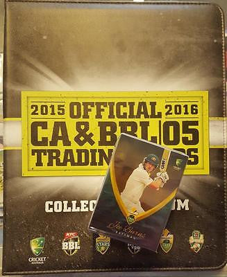2015-16 Tap'n'play BBL CA Cricket, 180 card Set and Folder with Pages.