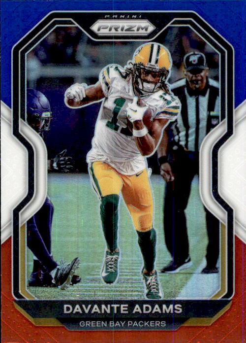 Davante Adams, Red White Blue Prizm, 2020 Panini Prizm Football NFL