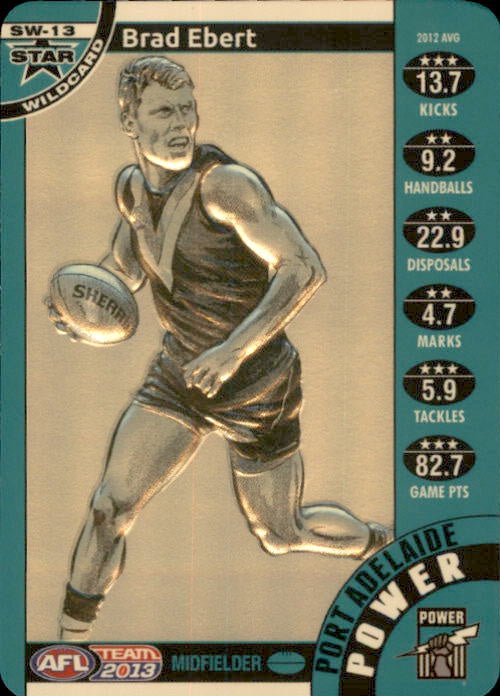 Brad Ebert, Star Wildcard, 2013 Teamcoach AFL