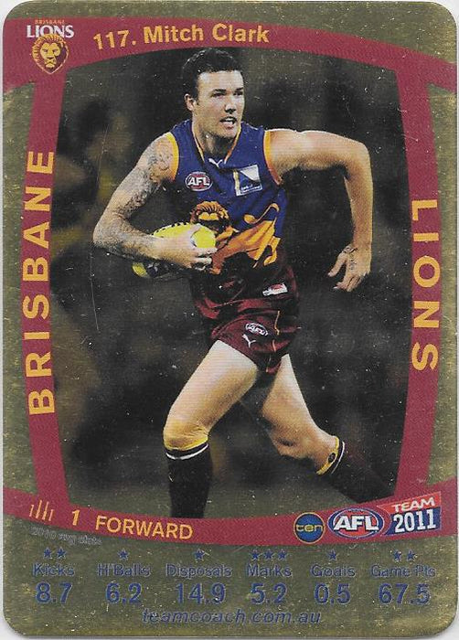 Mitch Clark, Gold, 2011 Teamcoach AFL