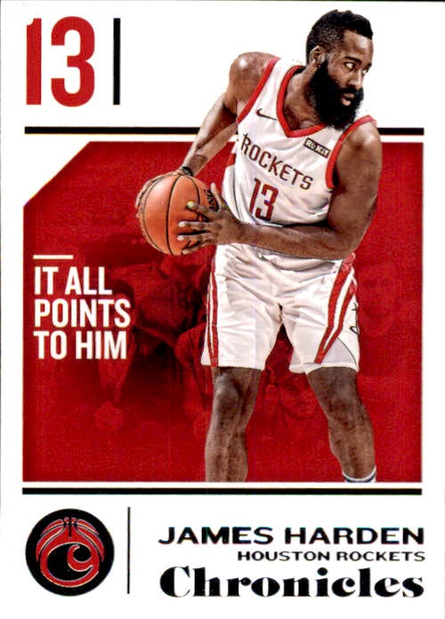 James Harden, #41, 2018-19 Panini Chronicles Basketball NBA