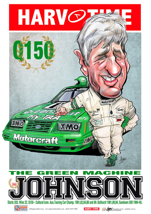 Dick Johnston, The Green Machine, Harv Time Poster