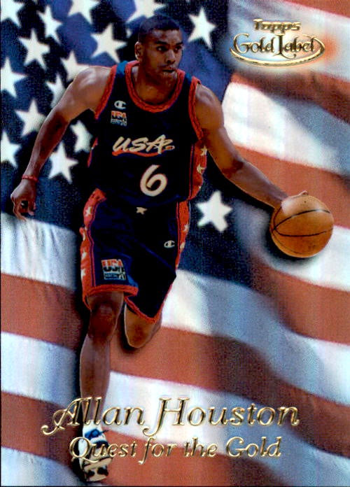 Allan Houston, Quest for Gold, 1999-00 Topps Gold Label Basketball NBA
