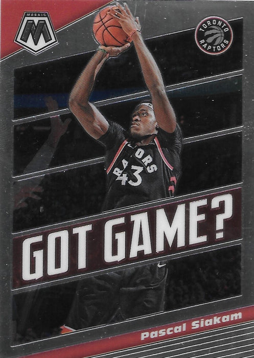 Pascal Siakam, Got Game, 2019-20 Panini Mosaic Basketball NBA