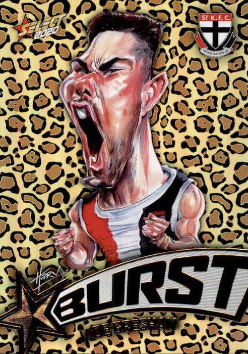 Jade Gresham, Leopard Starburst, 2020 Select AFL Footy Stars