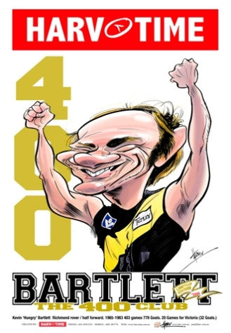Kevin Bartlett, 400 Club, Harv Time Poster
