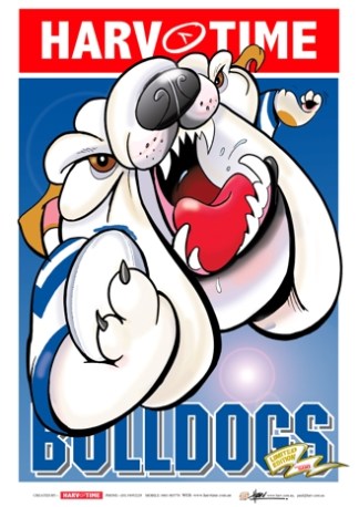 Canterbury Bulldogs, NRL Mascot Harv Time Poster