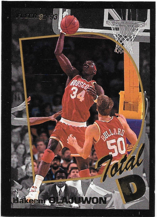 Hakeem Olajuwon, Total D, 1992-93 Fleer Basketball NBA