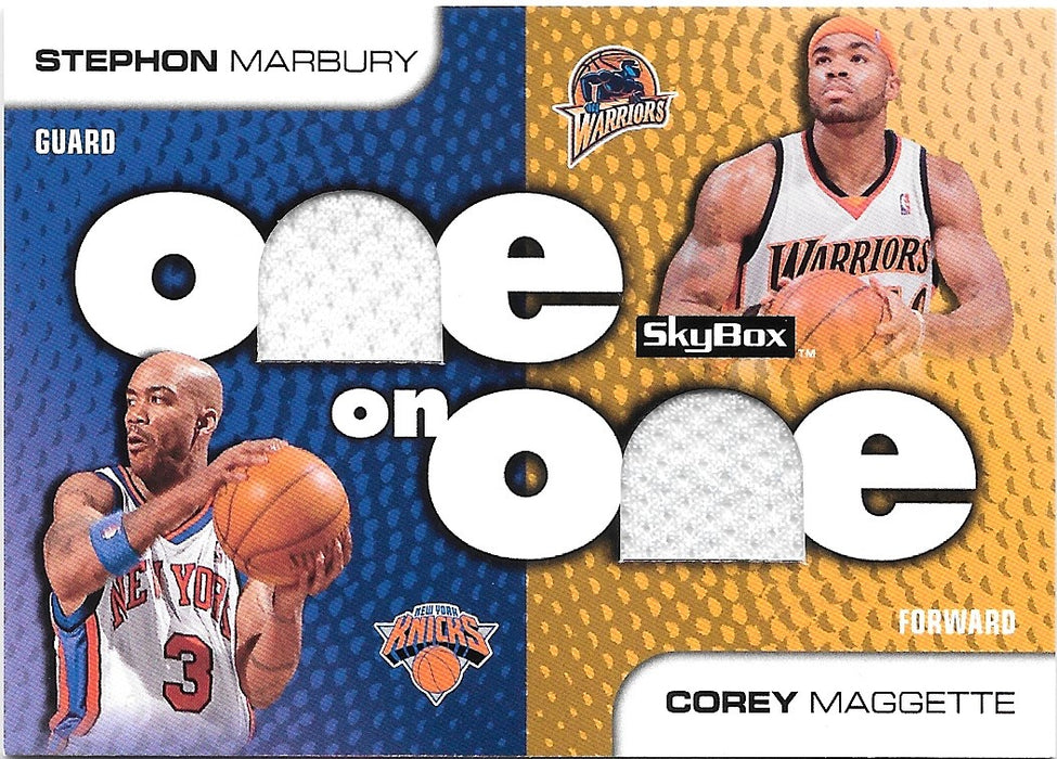 Stephon Marbury, Corey Maggette, One on One, 2008-09 Skybox Basketball NBA