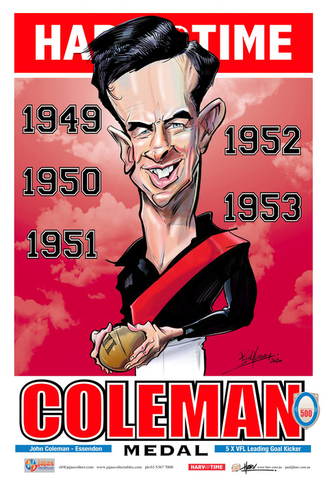John Coleman, Coleman Medal MkII, Harv Time Poster