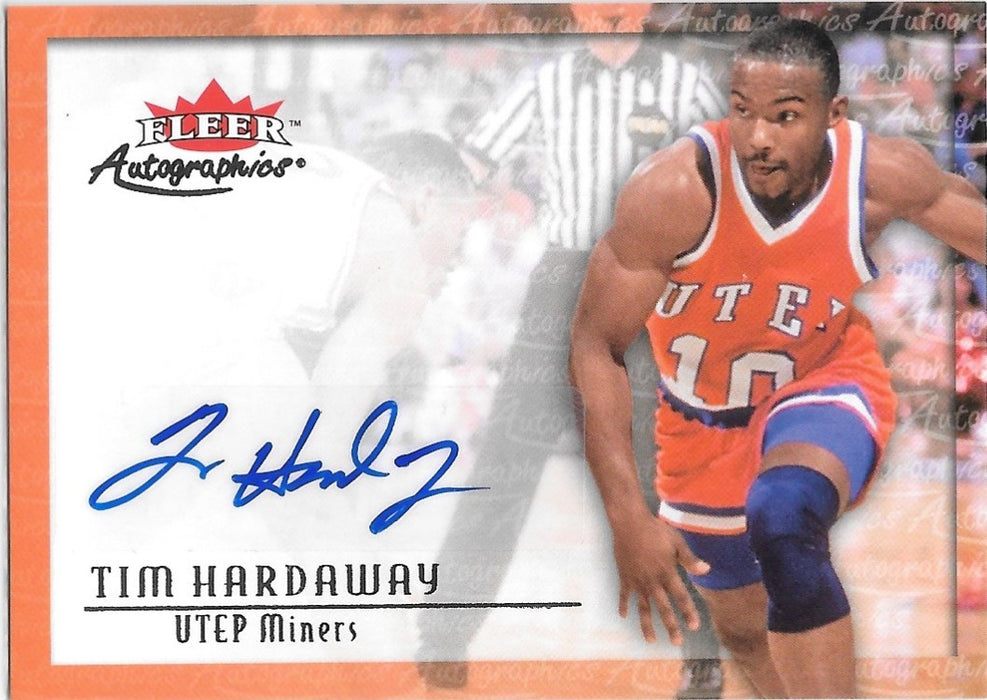 Tim Hardaway, Autographics, 2013-14 Fleer Retro Basketball NBA