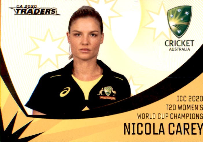 Nicola Carey, 2020 T20 World Champions, 2020-21 TLA Cricket Australia and BBL