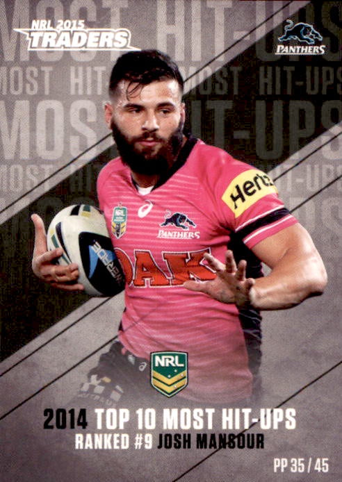 Josh Mansour, #35, Pieces of the Puzzle, 2015 ESP Traders NRL