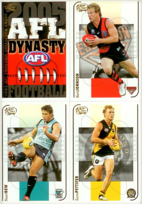 2005 Select AFL Dynasty Base Set of 194 cards