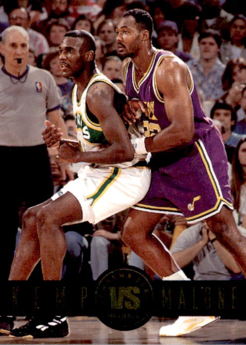 Shaun Kemp Vs Karl Malone, Showdown, 1993-94 Skybox Basketball NBA