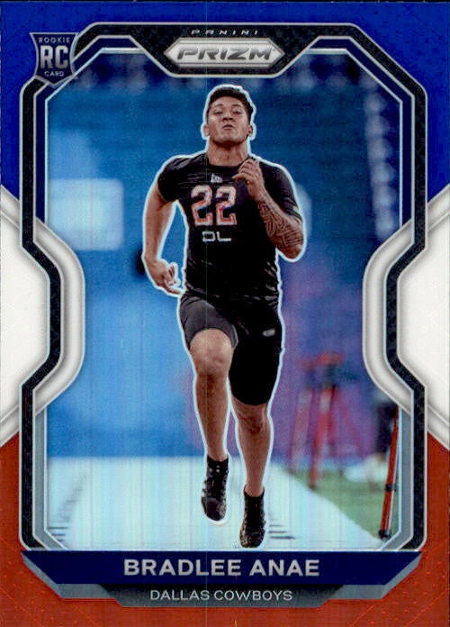 Bradlee Anae, RC, Red White Blue Prizm, 2020 Panini Prizm Football NFL
