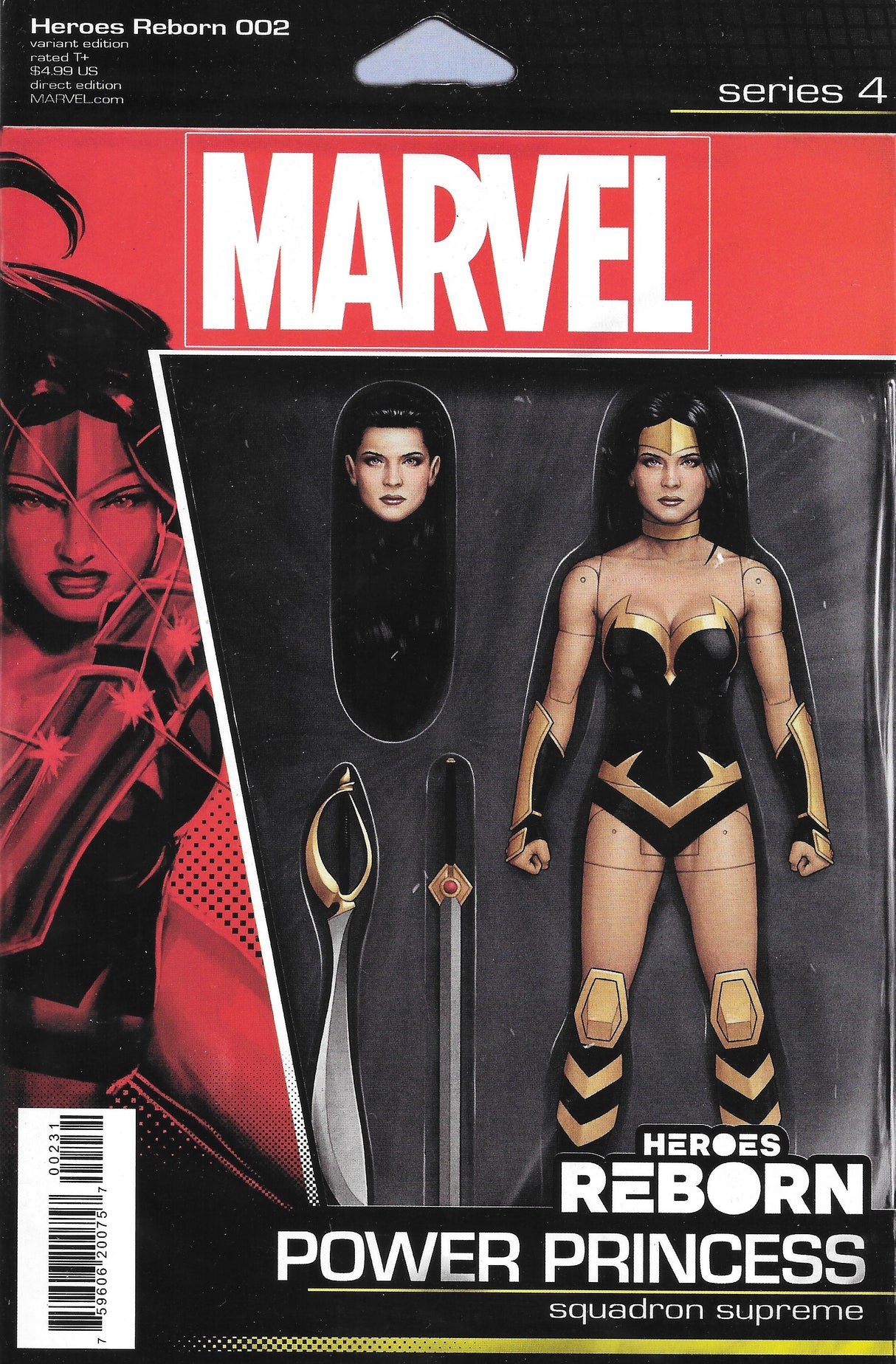 Heroes Reborn #2 Comic, Carded Power Princess Variant