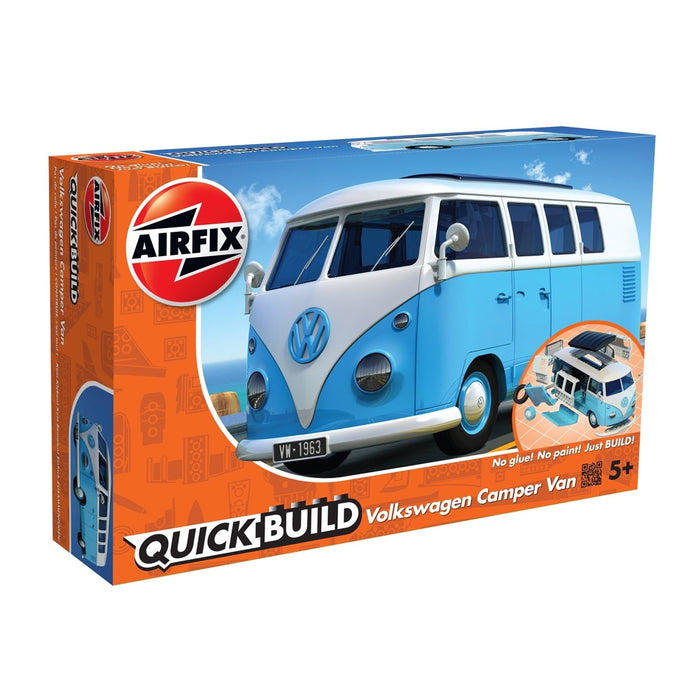 AIRFIX QUICKBUILD VW CAMPER VAN - BLUE