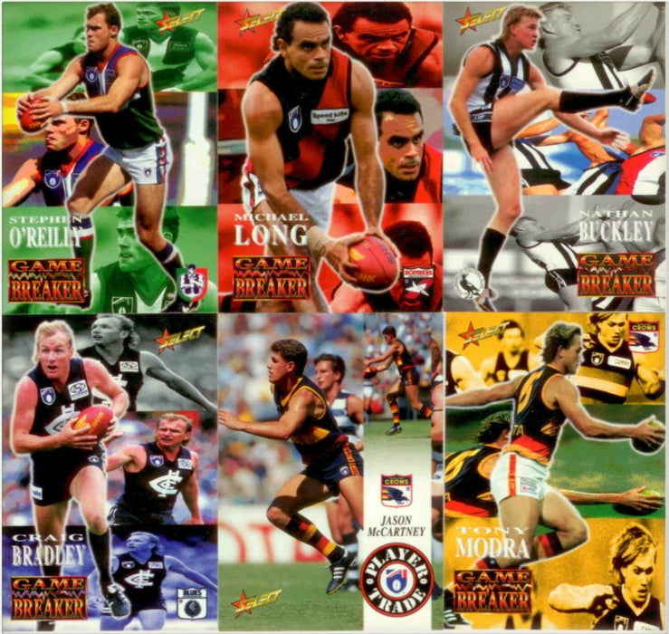 1995 Select AFL Series 2 Trading Card Base Set of 200 cards