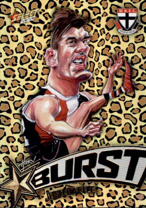 Josh Battle, Leopard Starburst, 2020 Select AFL Footy Stars