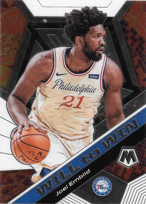 Joel Embiid, Will to Win, 2019-20 Panini Mosaic Basketball NBA