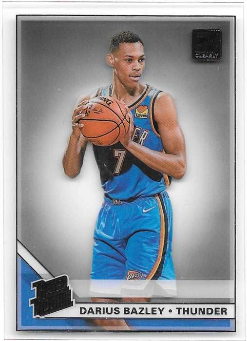 Darius Bazley, Rated Rookie, 2019-20 Panini Clearly Donruss Basketball NBA