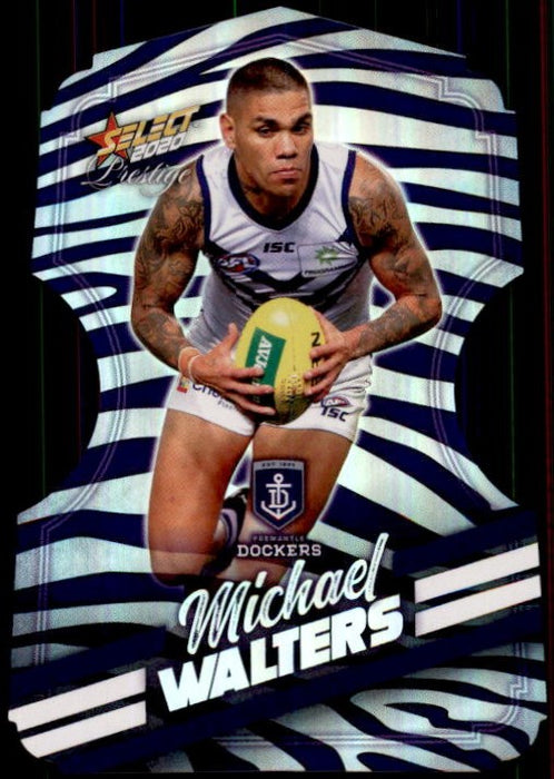 Michael Walters, Zebra Diecut, 2020 Select AFL PRESTIGE Footy Stars