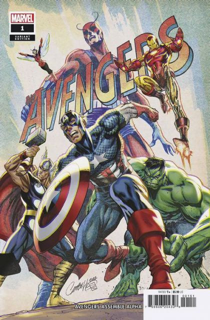 Avengers Assemble: Alpha #1 J. Scott Campbell Anniversary Variant Comic