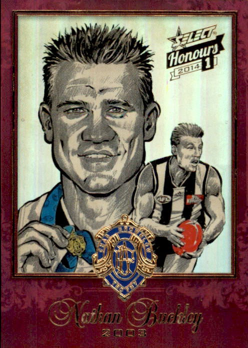 Nathan Buckley, Brownlow Sketch, 2014 Select AFL Honours 1