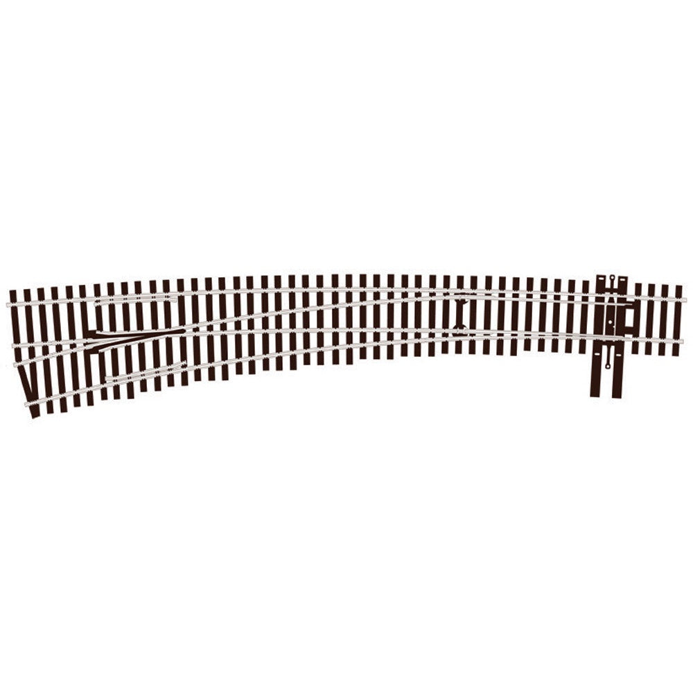 PECO #7 Left Hand Curved Turnout Electrofrog SL-E8377